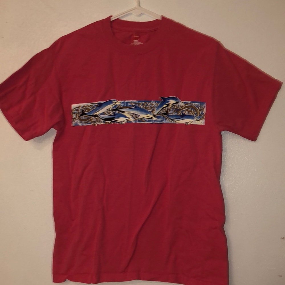 Pink dolphin Hawaii T-shirt